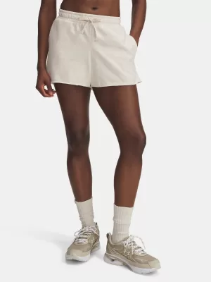 Pantaloni scurți de damă UNDER ARMOUR UA RIVAL TERRY SHORT 1389657-783 MARO