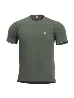 tricou PENTAGON LEVANTES CREWNECK STRIPES K09026 VERDE CAMO