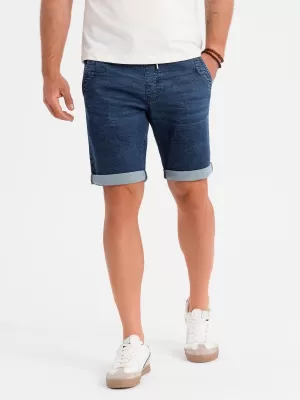 Pantaloni scurţi OMBRE OM-SRDS-0161 ALBASTRU ÎNCHIS