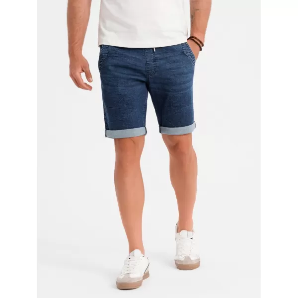  Pantaloni scurţi OMBRE OM-SRDS-0161 ALBASTRU ÎNCHIS 