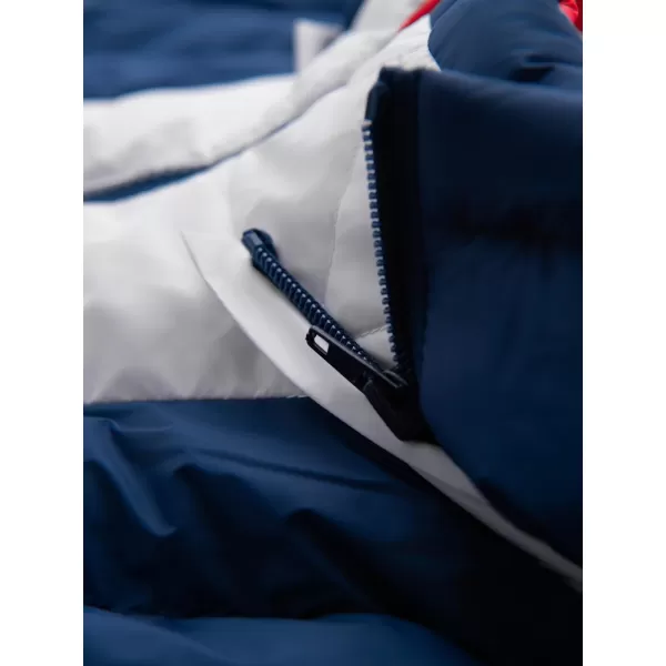 Sacou OMBRE OM-JALP-0296 ALBASTRU ȘI ALB 