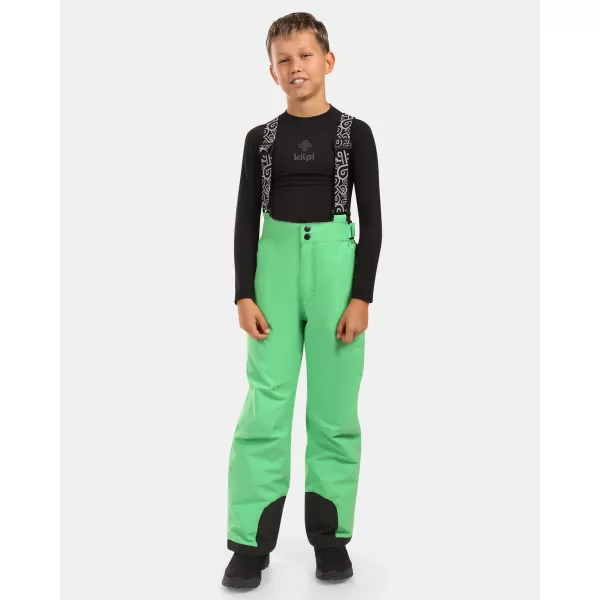  Pantaloni de schi pentru copii KILPI MIMAS-J ZJ0401KI VERDE 