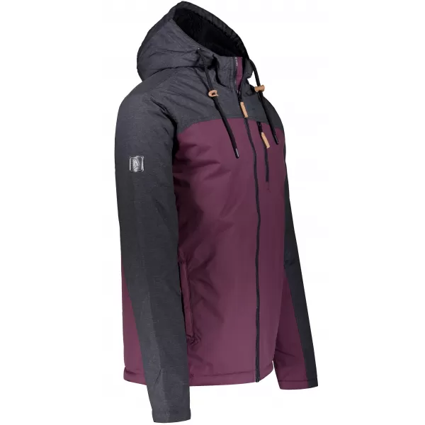  Geaca de iarna pentru barbati ALTISPORT NEROM BURGUNDIA 