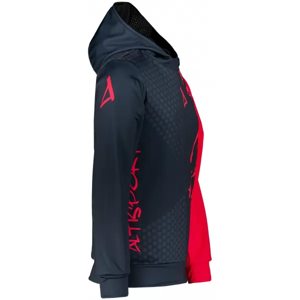  Premium cu hanorac funcțional pentru bărbați ALTISPORT VOJ/ALM112MI01 BLACK-ROȘU 