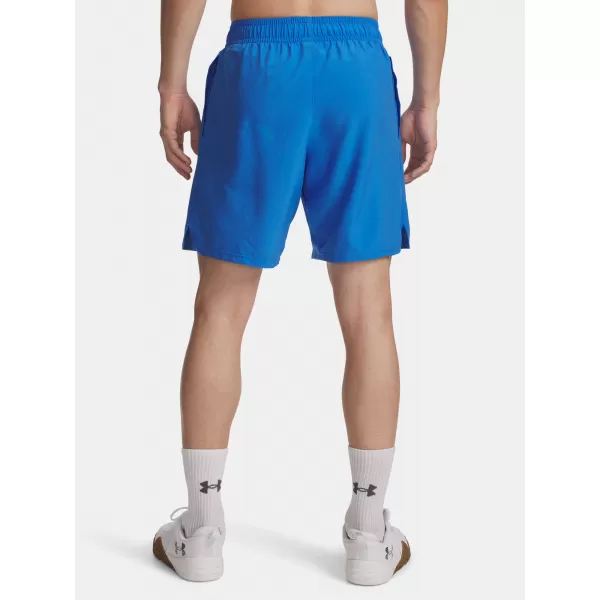  Pantaloni scurți pentru bărbați UNDER ARMOUR UA TECH WOVEN WORDMARK SHORT 1383356-402 ALBASTRU 