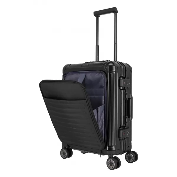  Valiză TRAVELITE NEXT 4W S FRONT POCKET NEGRU 