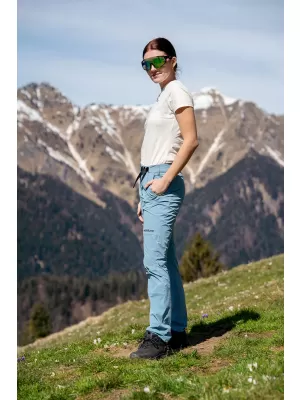 Pantaloni în aer liber pentru femei NORDBLANC OPAL NBSPL8193 ALBASTRU
