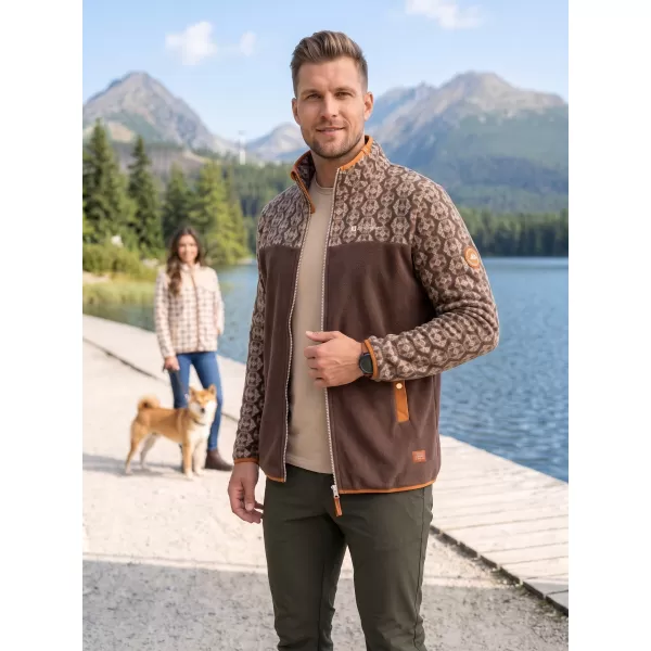  Hanorac pentru bărbați din fleece ALTISPORT GAMEL MARO 