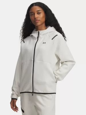 Hanorac de dama UNDER ARMOUR UNSTOPPABLE FLEECE FZ 1379842-110 ALB