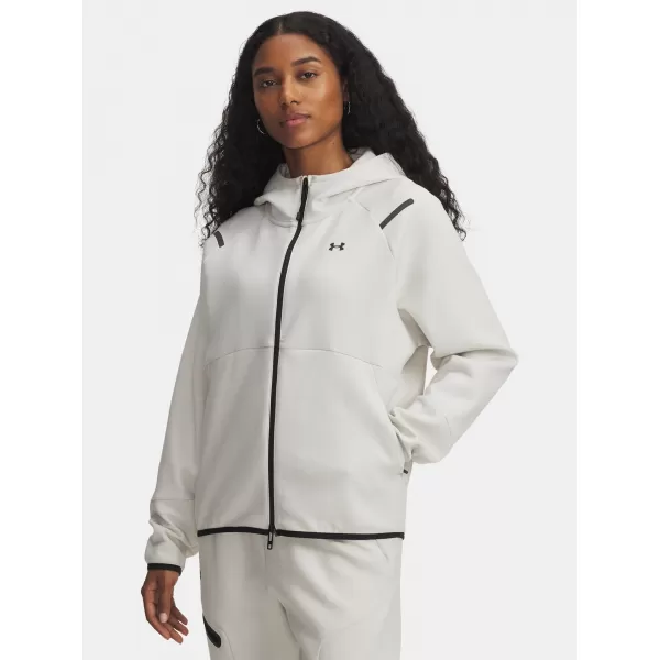  Hanorac de dama UNDER ARMOUR UNSTOPPABLE FLEECE FZ 1379842-110 ALB 