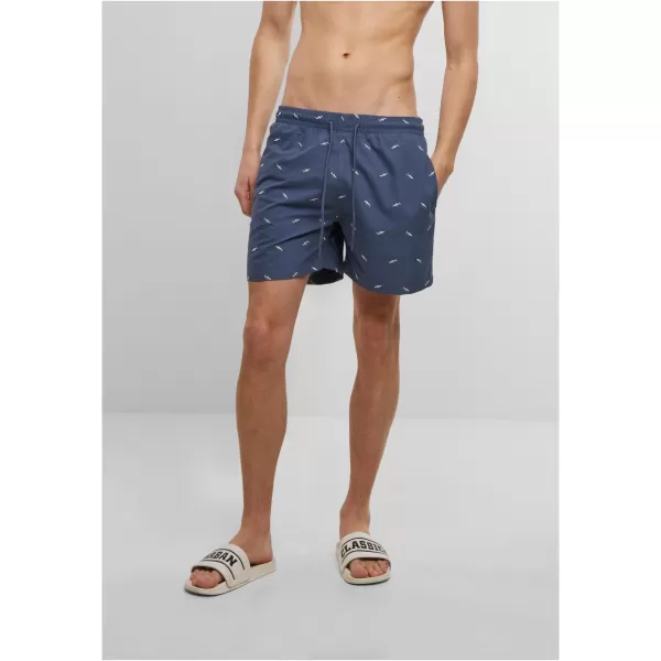  Pantaloni scurți de baie URBAN CLASSICS TB2680 VINTAGE BLUE/FROST MINT 