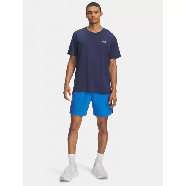  Pantaloni scurți pentru bărbați UNDER ARMOUR UA LAUNCH 7'' SHORTS 1382620-402 ALBASTRU 