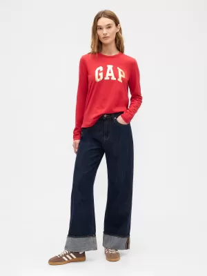Tricou pentru femei GAP CREW LONGSLEEVE TEE 846968-01 ED. MODERNĂ