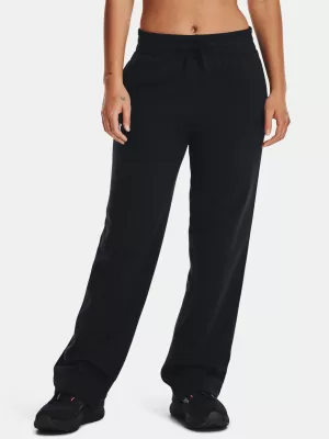 Pantaloni sport de damă UNDER ARMOUR RIVAL FLC STRAIGHT PANT 1381847-001 NEGRU