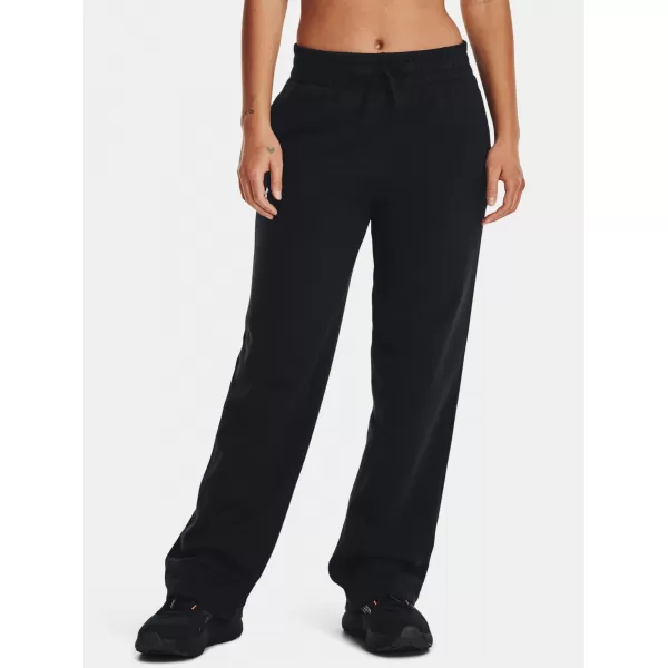  Pantaloni sport de damă UNDER ARMOUR RIVAL FLC STRAIGHT PANT 1381847-001 NEGRU 