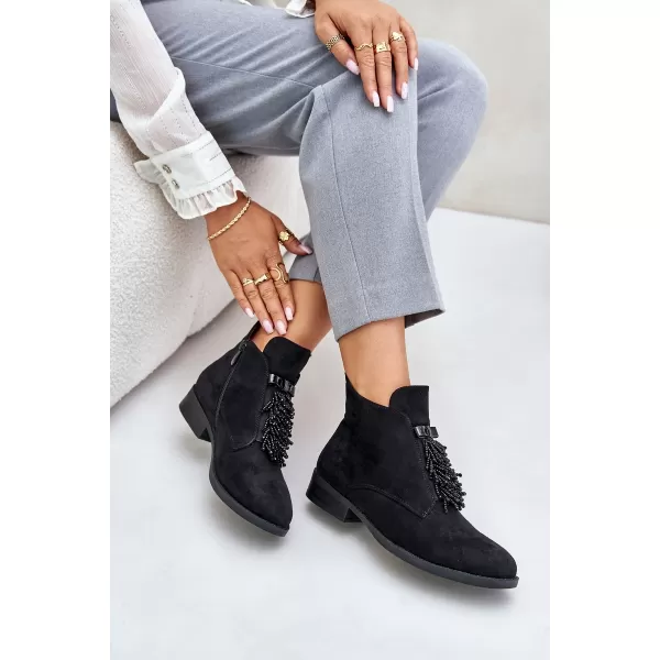  Pantofi de dama S.BARSKI HY42-715 NEGRU 