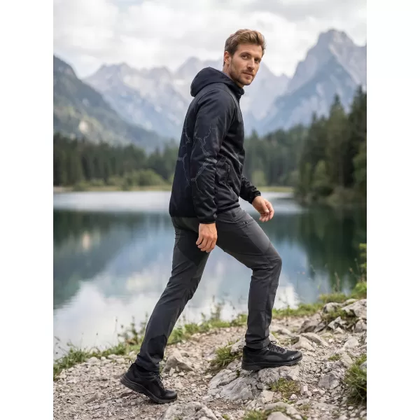  Jachetă softshell premium pentru bărbați ALTISPORT VOJ/ALM129JACK01 GRI NEGRU 