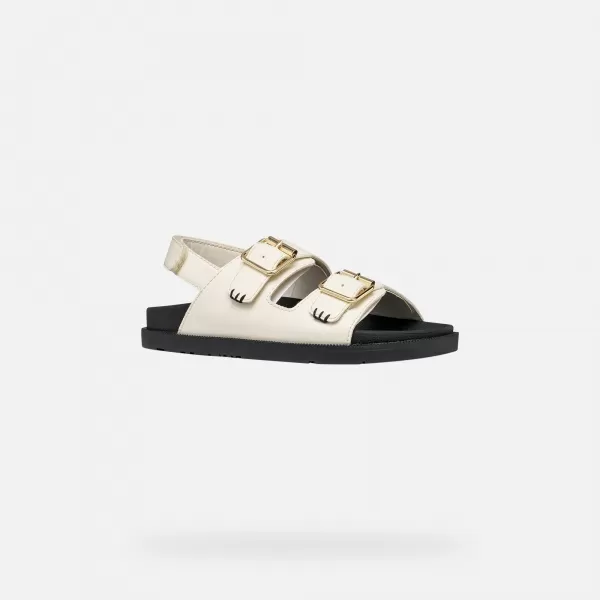  Sandale pentru fete GEOX SANDAL FOAMMENTERA J65P0A000BCC1058 CREMOS 