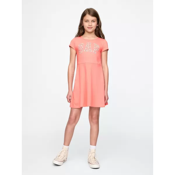  Haine pentru copii GAP LOGO DRESS 745993-01 TRANDAFIR DE CEAI 