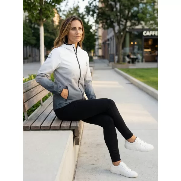  Jachetă softshell premium pentru femei ALTISPORT VOJ/ALW126JACK01 ALB-NEGRU 
