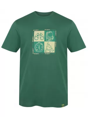 Tricou pentru bărbați HUSKY TEE SQUARE M VERDE