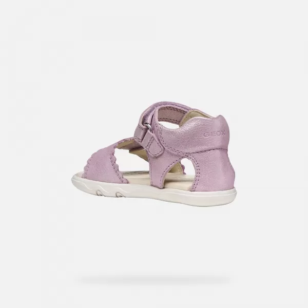  Sandale pentru fete GEOX SANDAL STEPPIEUP B656QB000CRC8020 ROZ 