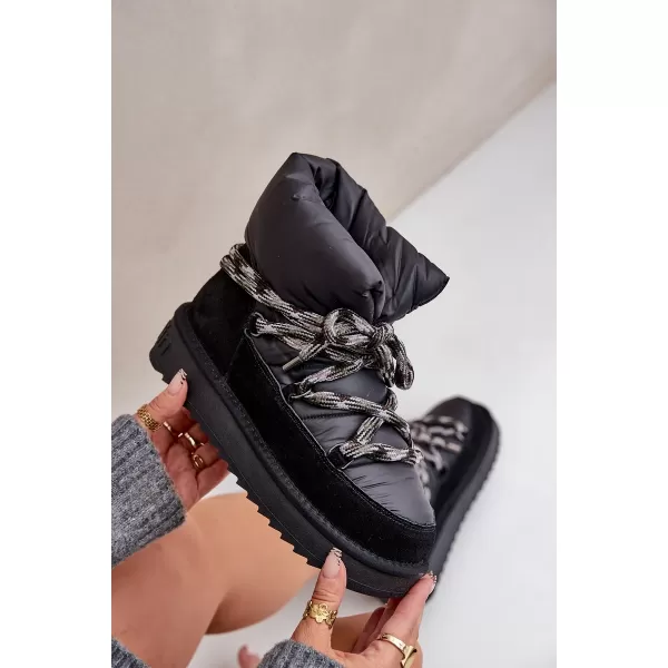  Oameni de zăpadă pentru femei D.FRANKLIN DFSH375003 NEGRU 