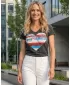 Tricou de damă SAM 73 WT 739 NEGRU