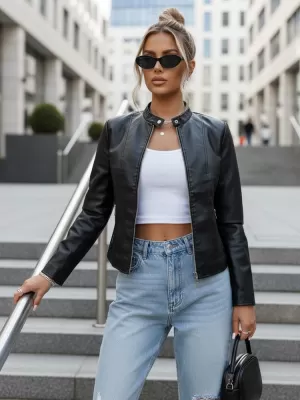Geaca de dama DSTREET TY3896 NEGRU