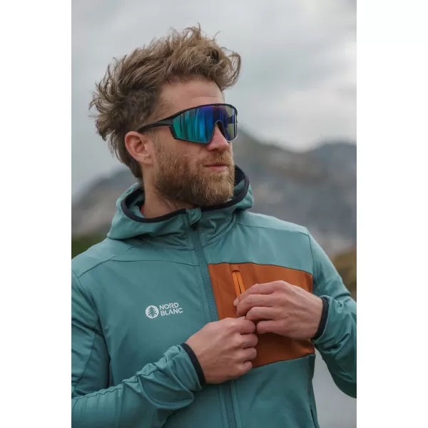  Hanorac powerfleece pentru bărbați NORDBLANC BRACKEN NBWFM8286 VERDE ÎNCHIS 