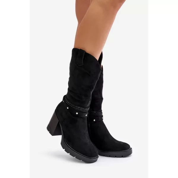  Cizme de dama BOTO IVANELIS 33638 NEGRU 