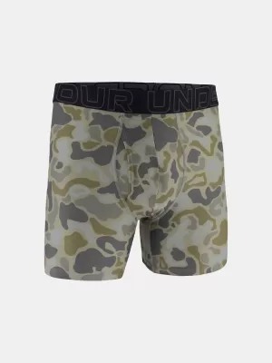 Boxeri pentru bărbați UNDER ARMOUR UA PERFORMANCE TECH - PRINT 6IN - 1PK 1383875-069 TITAN