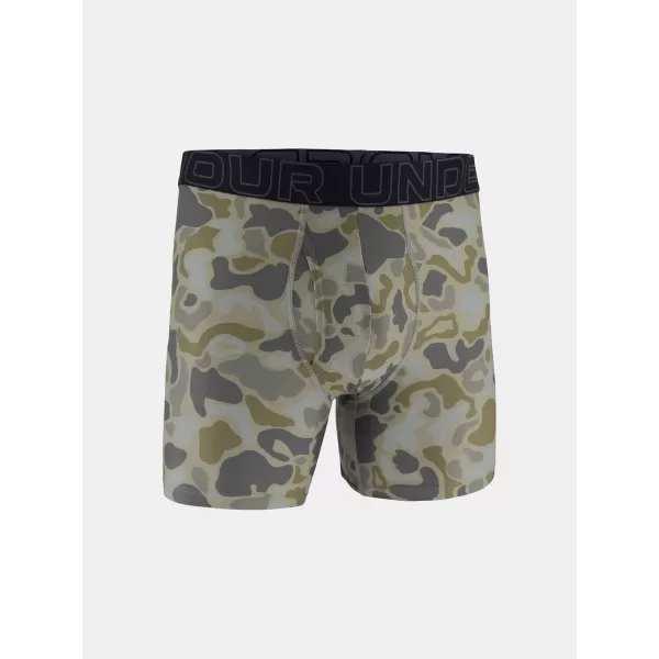  Boxeri pentru bărbați UNDER ARMOUR UA PERFORMANCE TECH - PRINT 6IN - 1PK 1383875-069 TITAN 