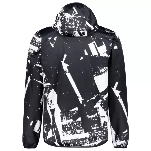  Jachetă softshell premium pentru bărbați ALTISPORT VOJ/ALM079JACK01 ALB-NEGRU 