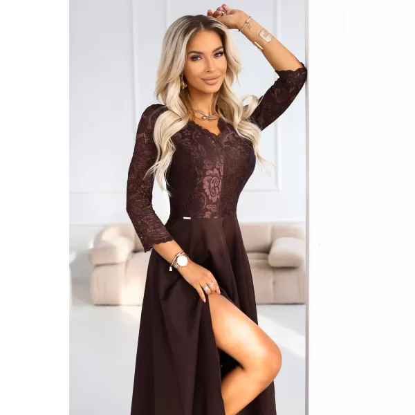  Rochie NUMOCO 309-14 CIOCOLATĂ 