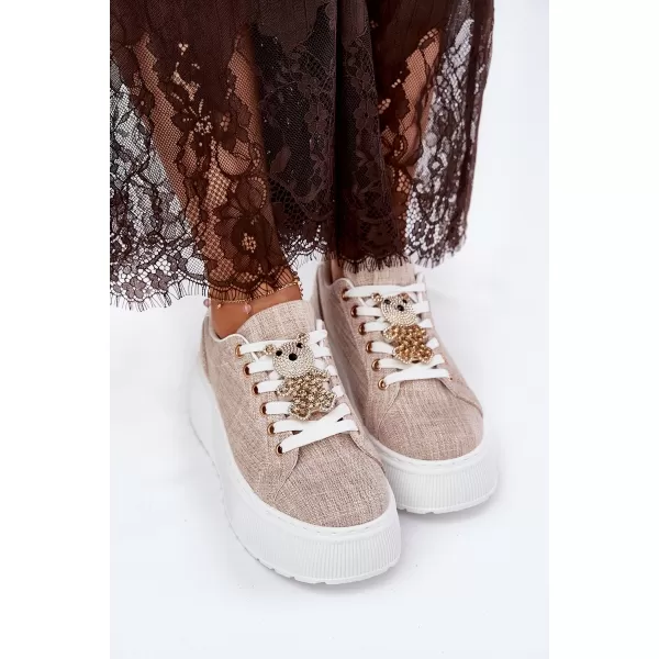  Adidași de damă S.BARSKI BF51-014 BEJ 