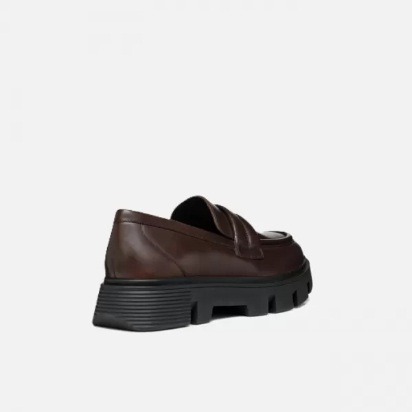 Mocasini de dama GEOX VILDE G004471 MARO ÎNCHIS 