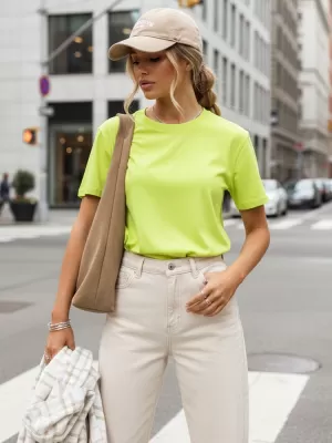Tricou pentru femei DSTREET RY2915 VERDE DESCHIS