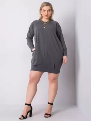 Rochie BASIC FEEL GOOD RV-SK-6296.99 GRI ÎNCHIS