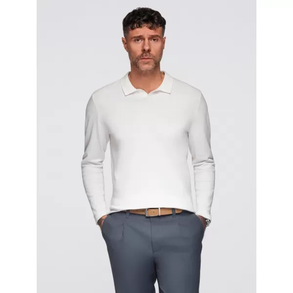  Pulover pentru bărbați OMBRE OM-POLS-0140 ALB 