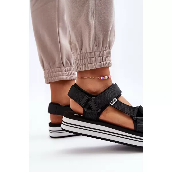  Sandale de dama LEE COOPER LCW-24-05-2753L NEGRU/ALB 