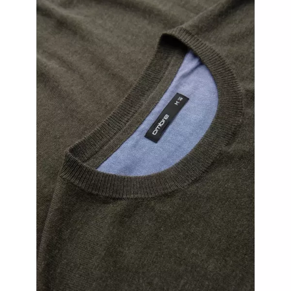  Pulover pentru bărbați OMBRE OM-SWBS-0106 MELANGE DE MĂSLINE 