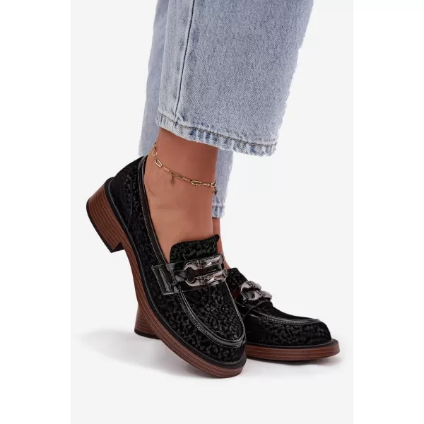  Mocasini de dama D&A MR52-176 NEGRU 