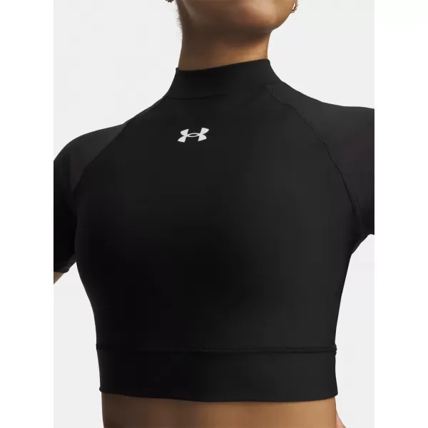  Tricou pentru femei HEATGEAR CROP MOCK SS 6010006-008 NEGRU Under Armour 