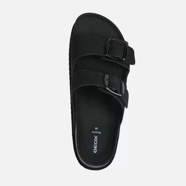  Papuci de damă GEOX SANDYBETT HIGH G012956 NEGRU 