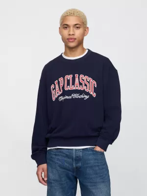 Hanorac pentru bărbați GAP CLASSIC LOGO SWEATSHIRT 744748-01 UNIFORMA MARINEI