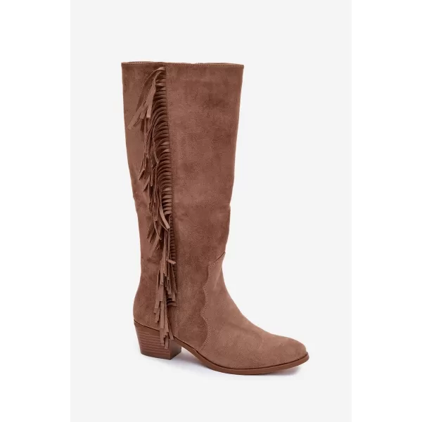  Cizme de dama BOTO FIRLINA 40921 KAKI 