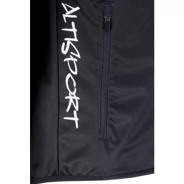  Jachetă softshell premium pentru bărbați ALTISPORT VOJ/ALM051JACK01 NEGRU CENUȘIU 