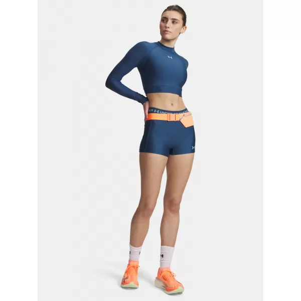  Pantaloni scurți de damă UNDER ARMOUR HEATGEAR SHORTY 6010725-498 ALBASTRU 