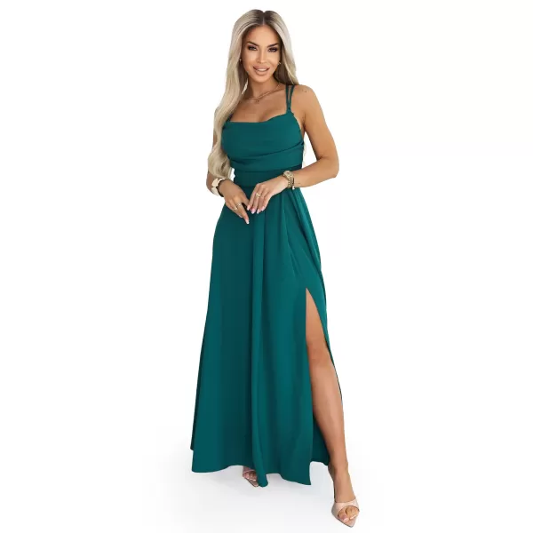  Rochie NUMOCO 589-6 VERDE STICLA 